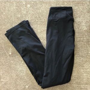 Lululemon black straight leg yoga pants